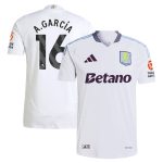 aston villa adidas away authentic shirt 2024-25 with a.garcía 16 printing Collection | Authentic Aston Villa Shirts