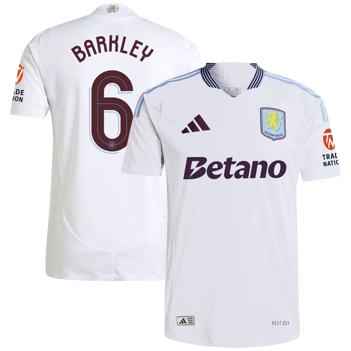 aston villa adidas away authentic shirt 2024-25 with barkley 6 cup printing Collection | Authentic Aston Villa Shirts