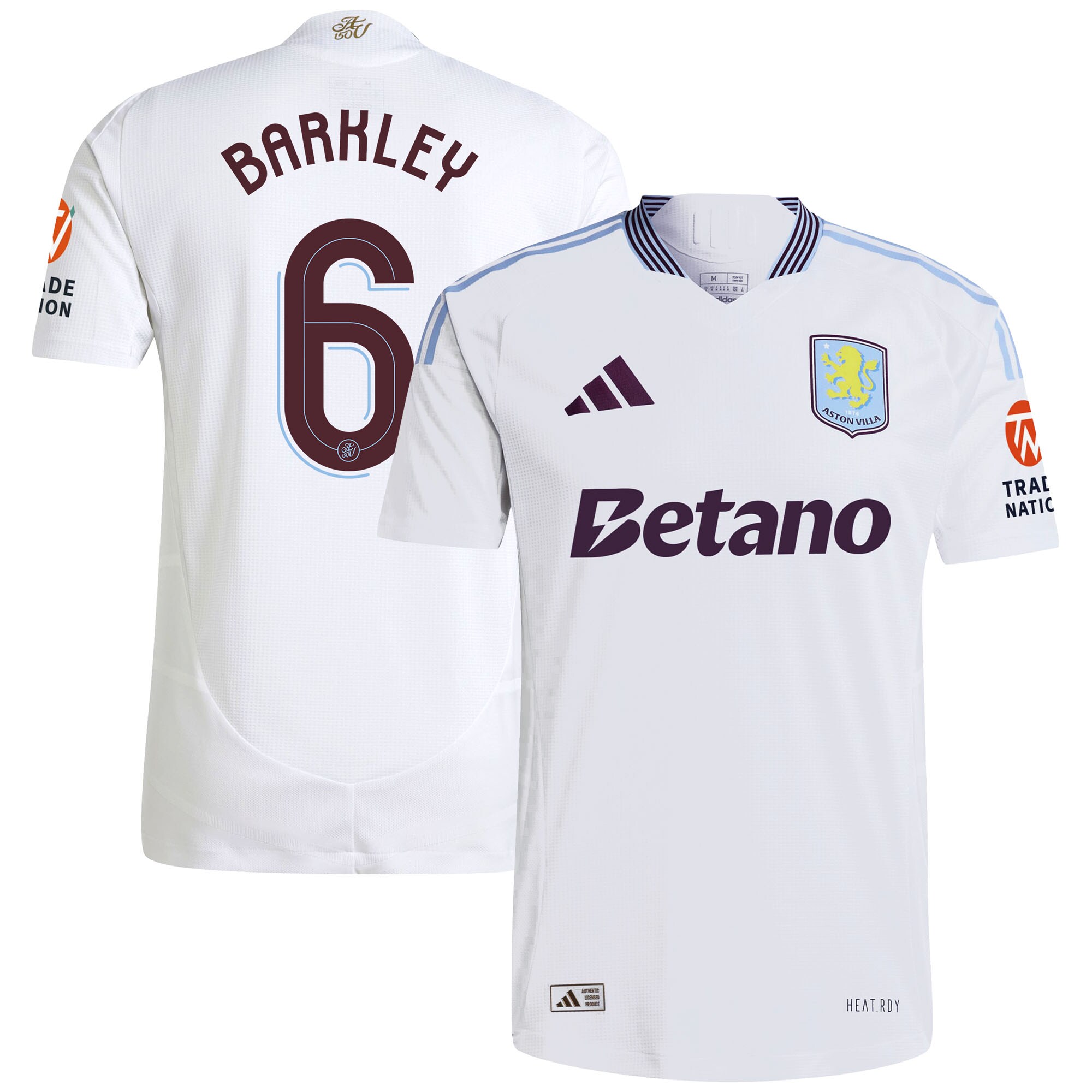 aston villa adidas away authentic shirt 2024-25 with barkley 6 cup printing Collection | Authentic Aston Villa Shirts