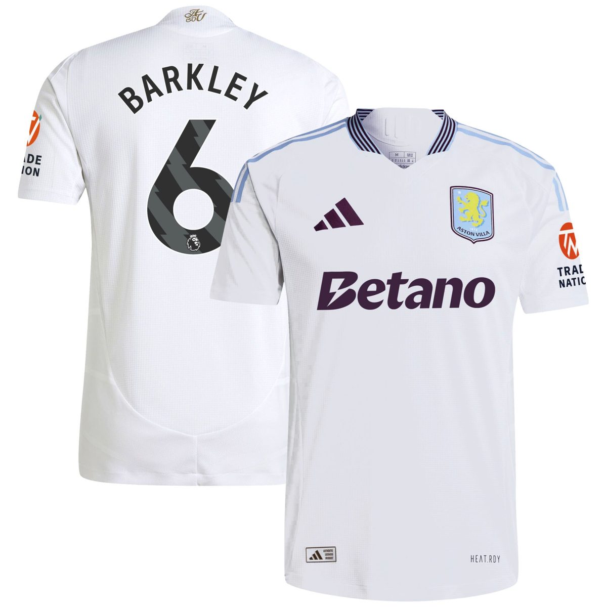 aston villa adidas away authentic shirt 2024-25 with barkley 6 printing Collection | Authentic Aston Villa Shirts