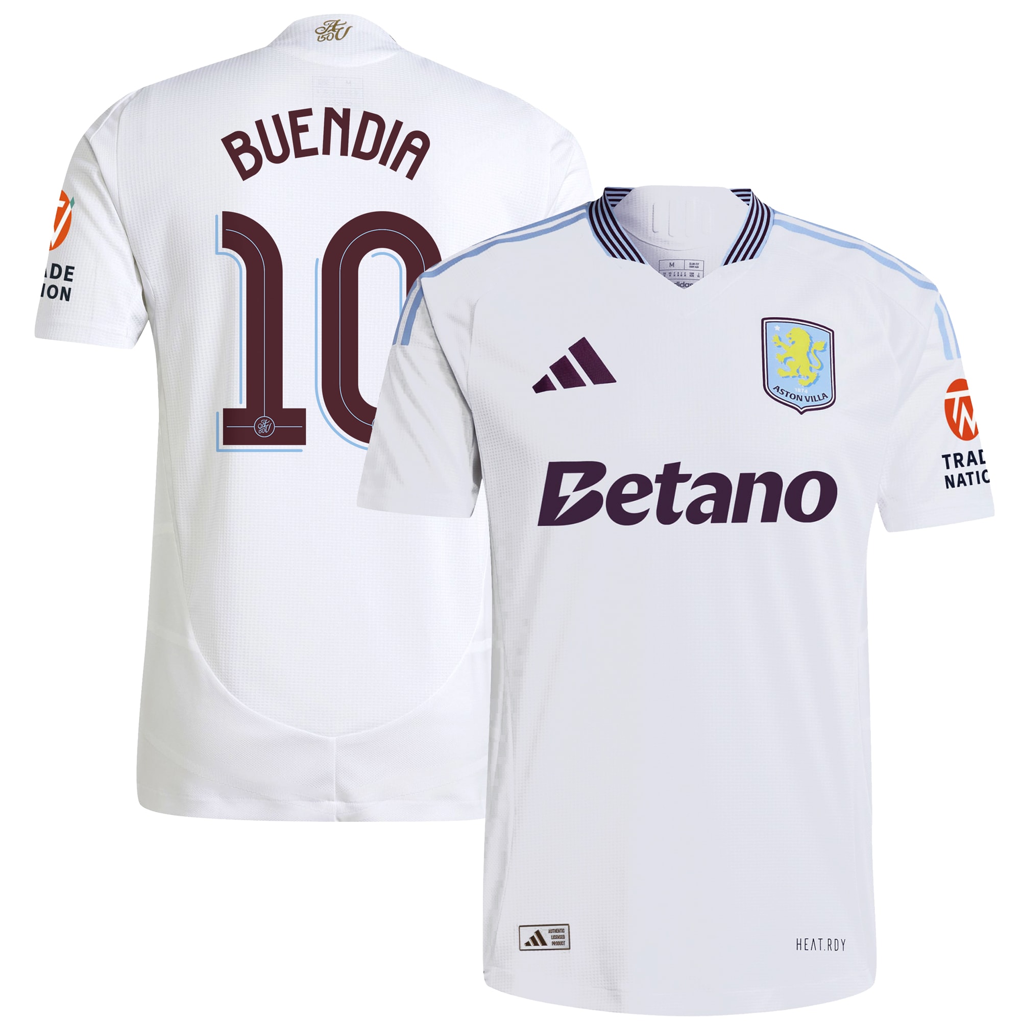 aston villa adidas away authentic shirt 2024-25 with buendia 10 cup printing Collection | Authentic Aston Villa Shirts