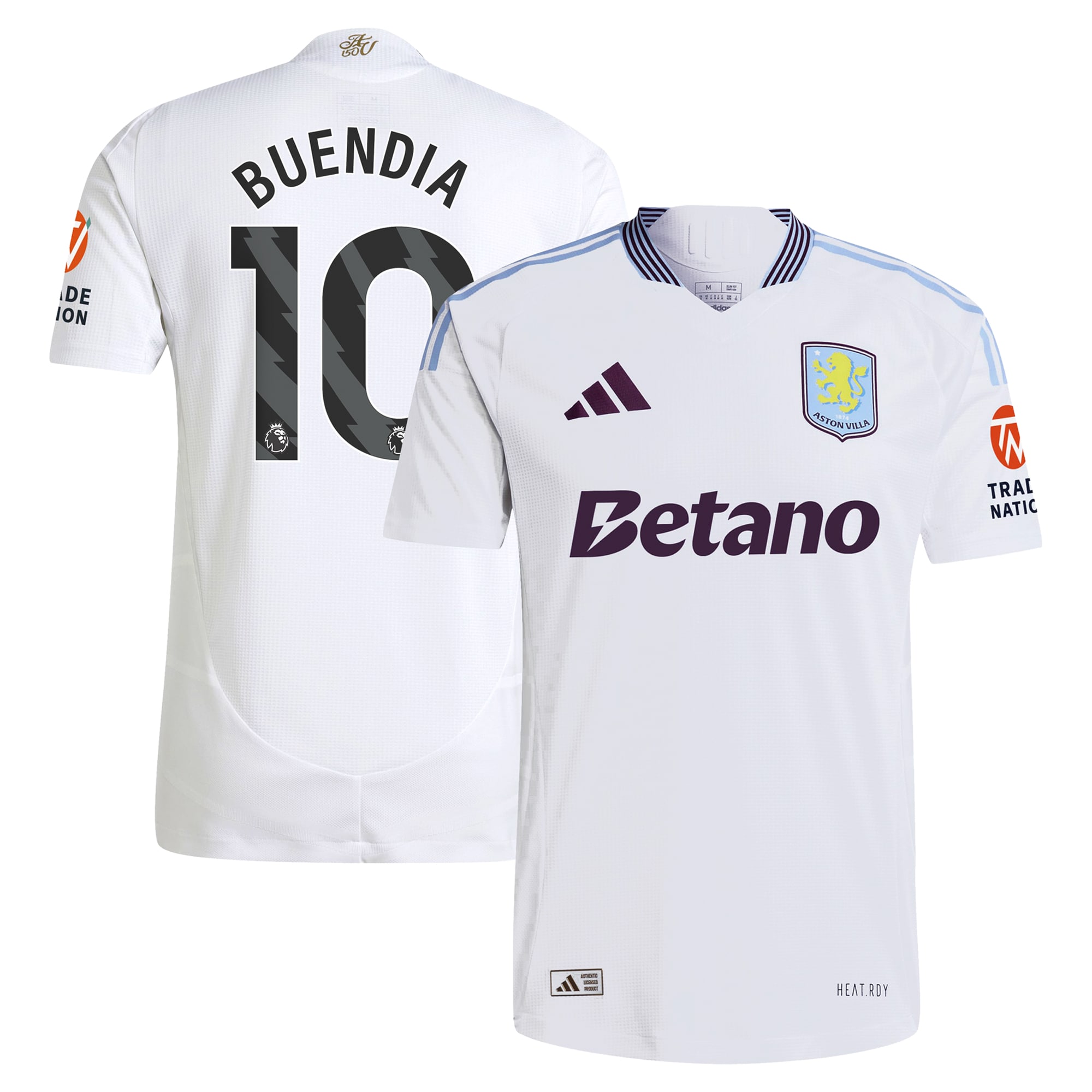 aston villa adidas away authentic shirt 2024-25 with buendia 10 printing Collection | Authentic Aston Villa Shirts