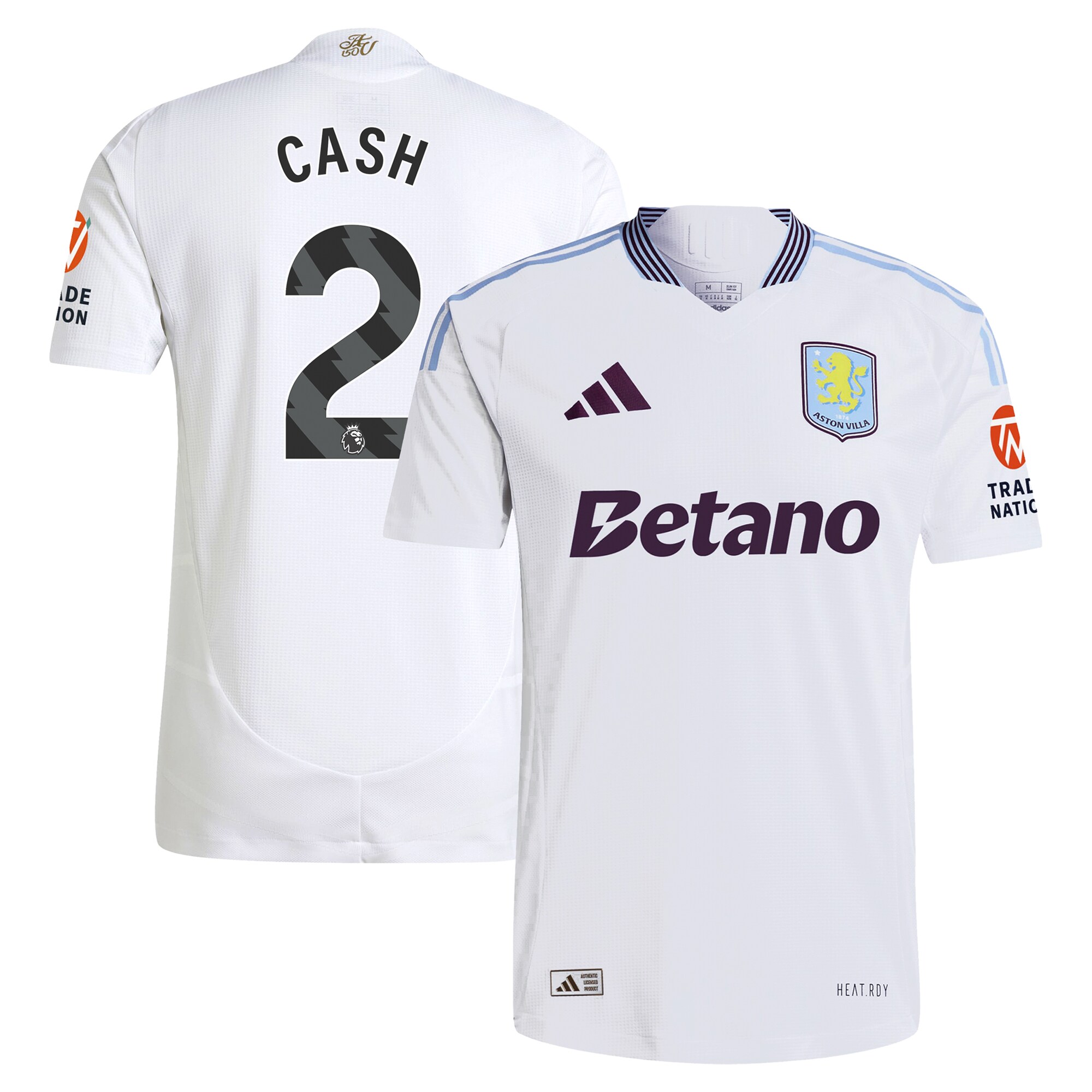 aston villa adidas away authentic shirt 2024-25 with cash 2 printing Collection | Authentic Aston Villa Shirts