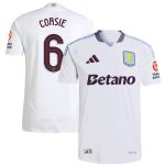 aston villa adidas away authentic shirt 2024-25 with corsie 6 cup printing Collection | Authentic Aston Villa Shirts