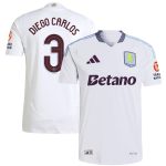 aston villa adidas away authentic shirt 2024-25 with diego carlos 3 cup printing Collection | Authentic Aston Villa Shirts