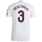 aston villa adidas away authentic shirt 2024-25 with diego carlos 3 cup printing Collection | Authentic Aston Villa Shirts