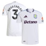 aston villa adidas away authentic shirt 2024-25 with diego carlos 3 printing Collection | Authentic Aston Villa Shirts
