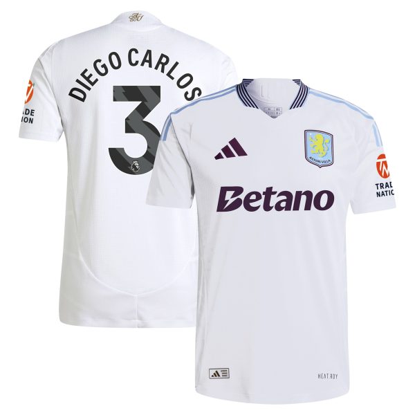 aston villa adidas away authentic shirt 2024-25 with diego carlos 3 printing Collection | Authentic Aston Villa Shirts
