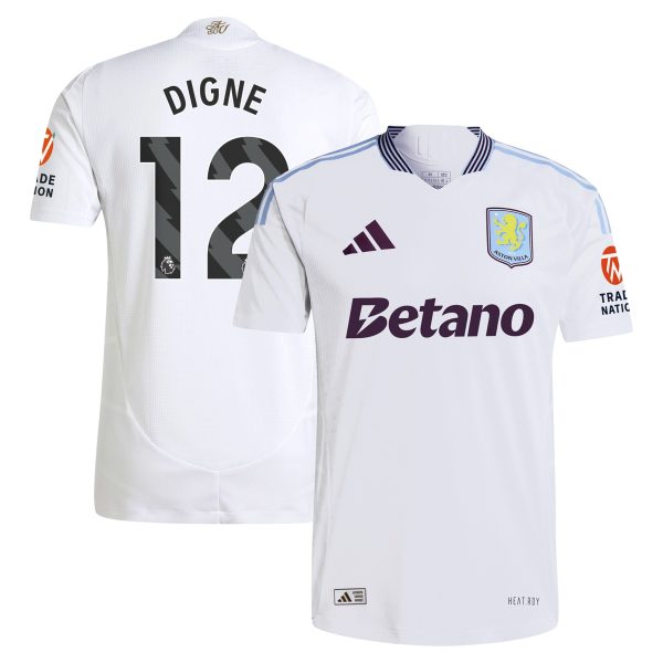 aston villa adidas away authentic shirt 2024-25 with digne 12 printing Collection | Authentic Aston Villa Shirts