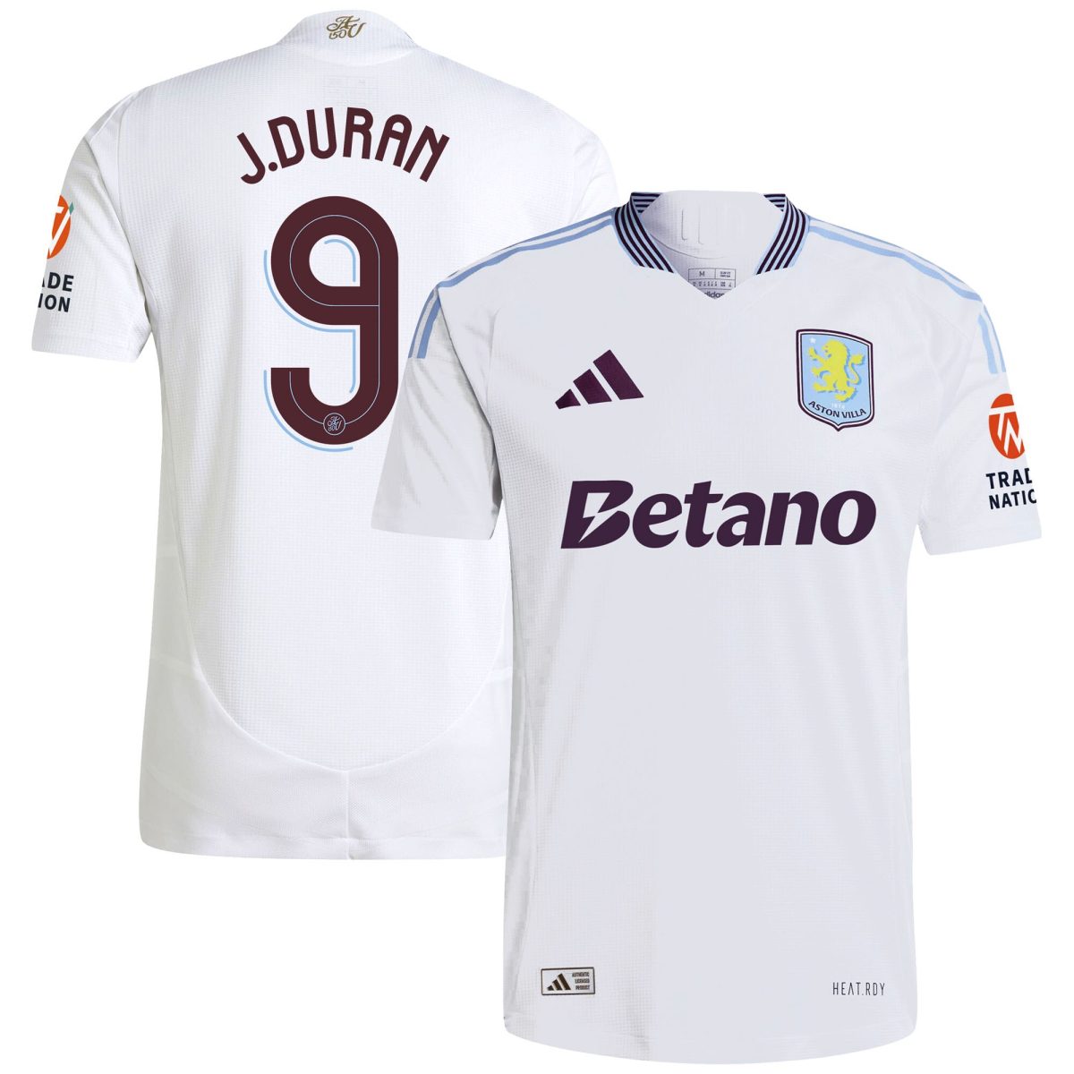 aston villa adidas away authentic shirt 2024-25 with duran 9 cup printing Collection | Authentic Aston Villa Shirts