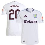 aston villa adidas away authentic shirt 2024-25 with hanson 20 cup printing Collection | Authentic Aston Villa Shirts