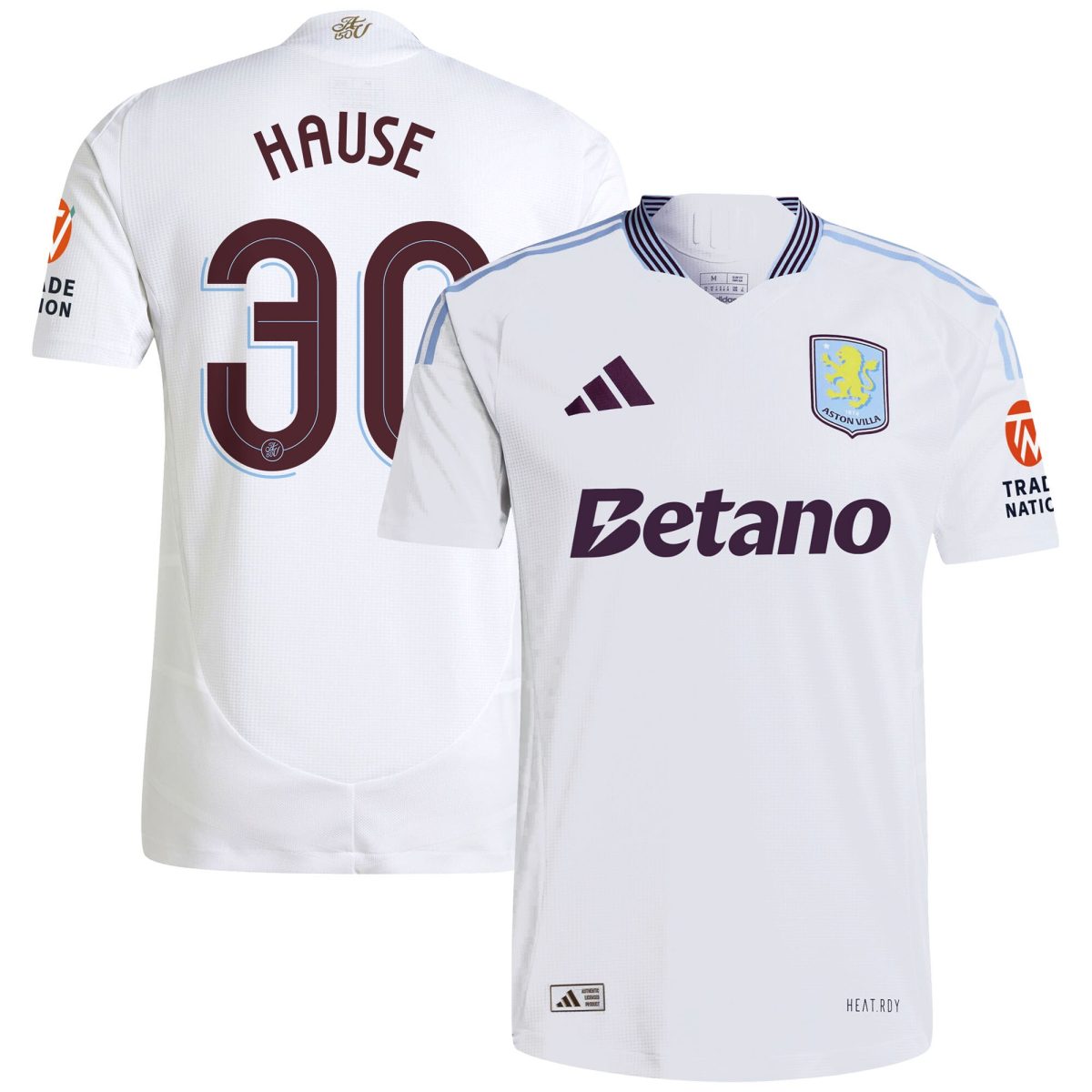 aston villa adidas away authentic shirt 2024-25 with hause 30 cup printing Collection | Authentic Aston Villa Shirts