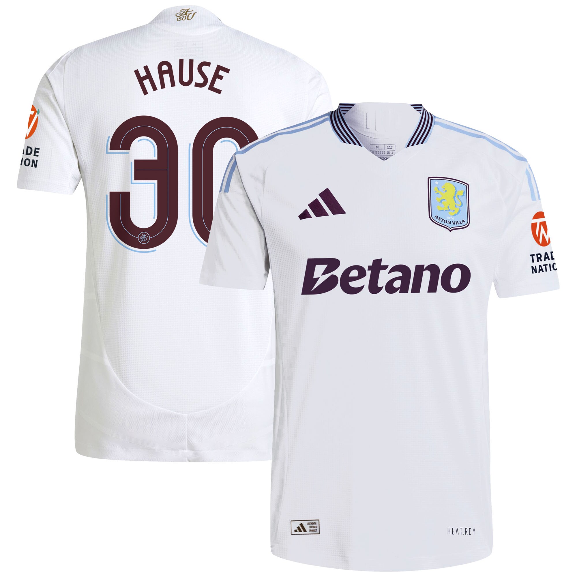 aston villa adidas away authentic shirt 2024-25 with hause 30 cup printing Collection | Authentic Aston Villa Shirts
