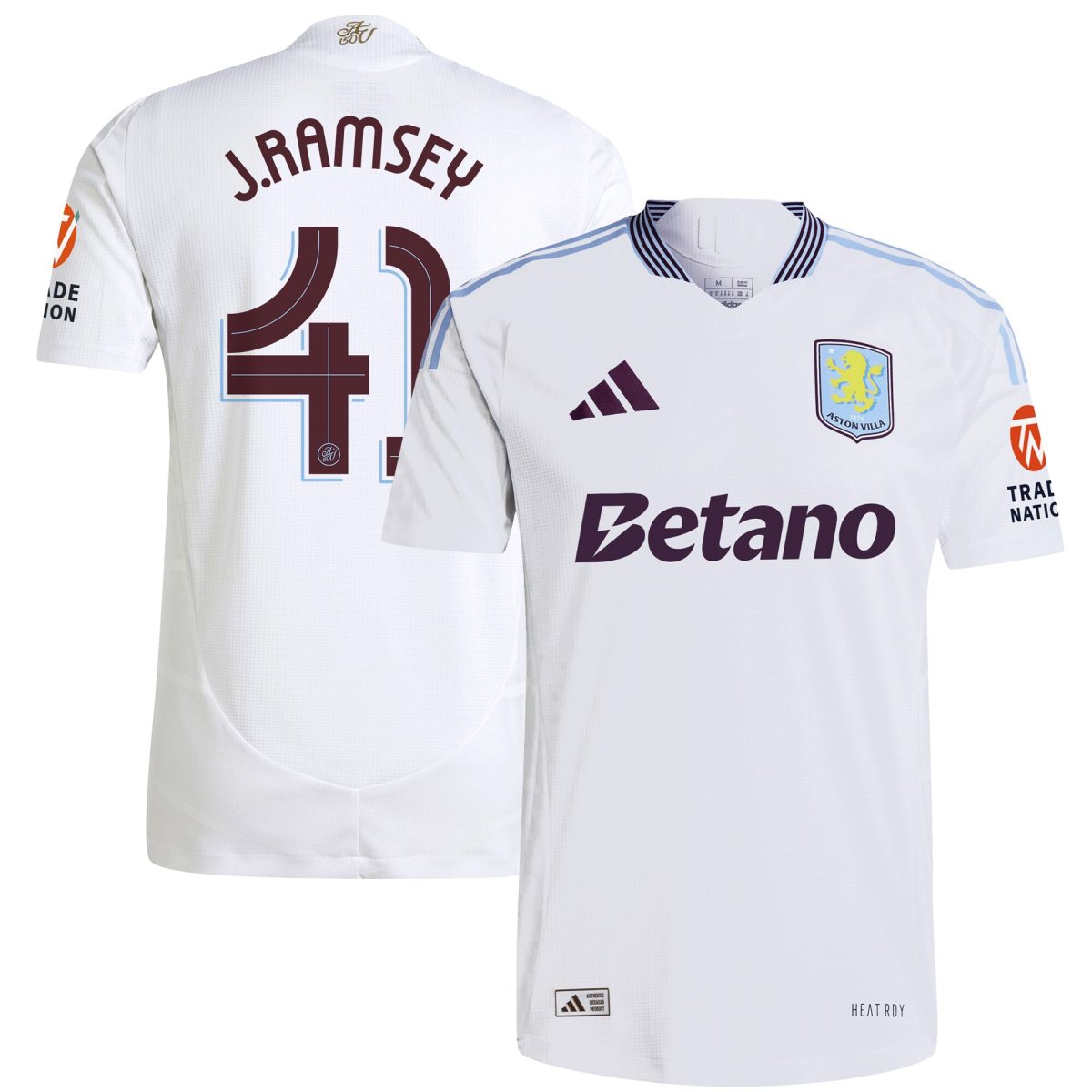 aston villa adidas away authentic shirt 2024-25 with j. ramsey 41 cup printing Collection | Authentic Aston Villa Shirts