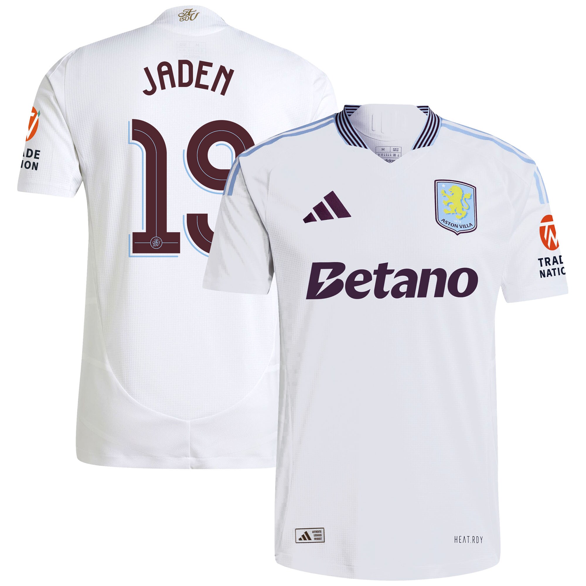aston villa adidas away authentic shirt 2024-25 with jaden 19 cup printing Collection | Authentic Aston Villa Shirts