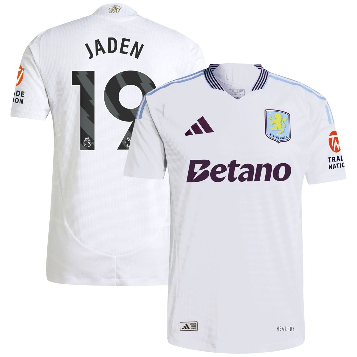 aston villa adidas away authentic shirt 2024-25 with jaden 19 printing Collection | Authentic Aston Villa Shirts