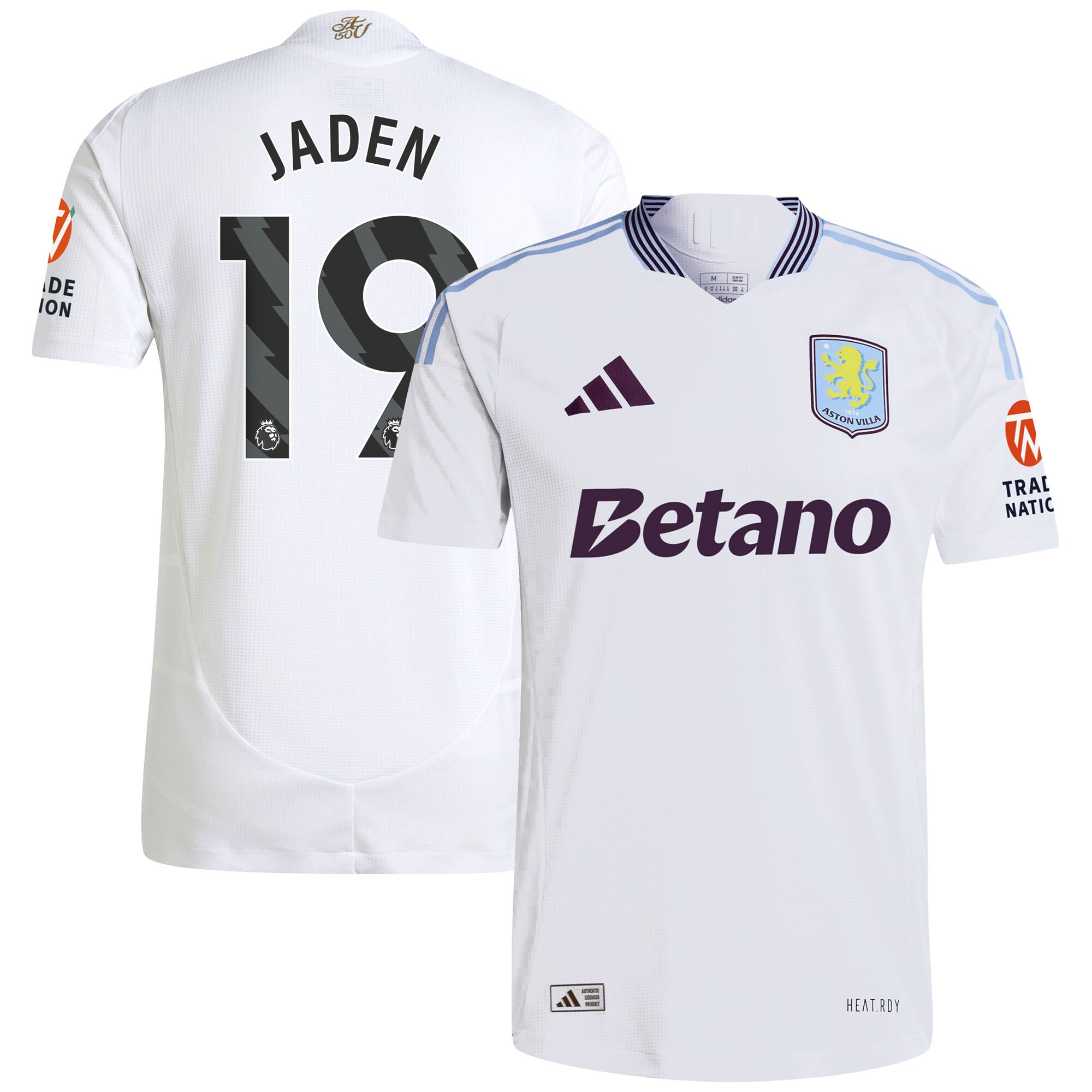 aston villa adidas away authentic shirt 2024-25 with jaden 19 printing Collection | Authentic Aston Villa Shirts