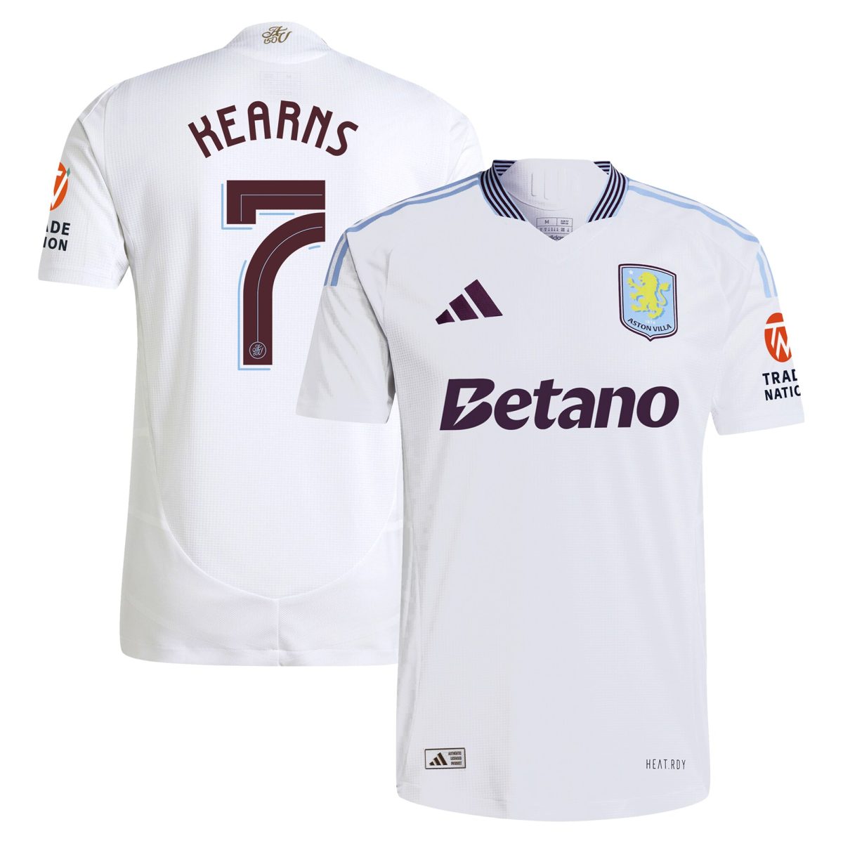 aston villa adidas away authentic shirt 2024-25 with kearns 7 cup printing Collection | Authentic Aston Villa Shirts