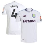 aston villa adidas away authentic shirt 2024-25 with konsa 4 printing Collection | Authentic Aston Villa Shirts