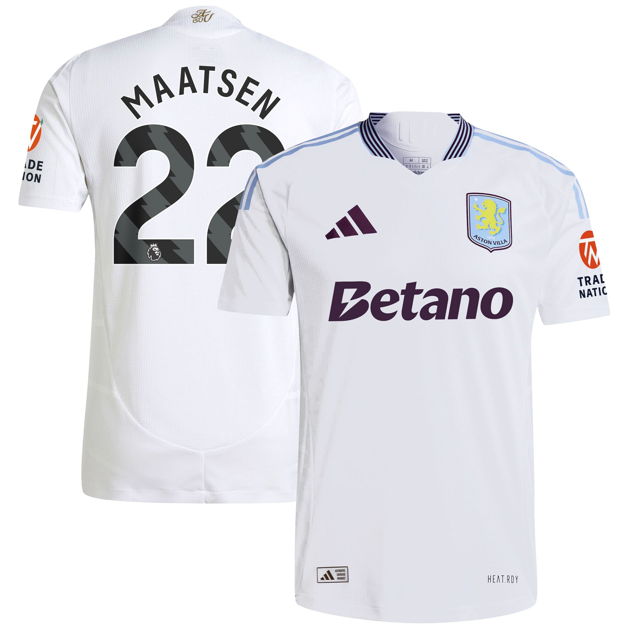 aston villa adidas away authentic shirt 2024-25 with maatsen 22 printing Collection | Authentic Aston Villa Shirts