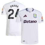 aston villa adidas away authentic shirt 2024-25 with onana 24 printing Collection | Authentic Aston Villa Shirts
