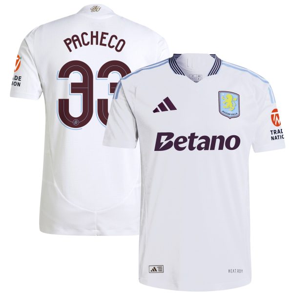 aston villa adidas away authentic shirt 2024-25 with pacheco 33 cup printing Collection | Authentic Aston Villa Shirts