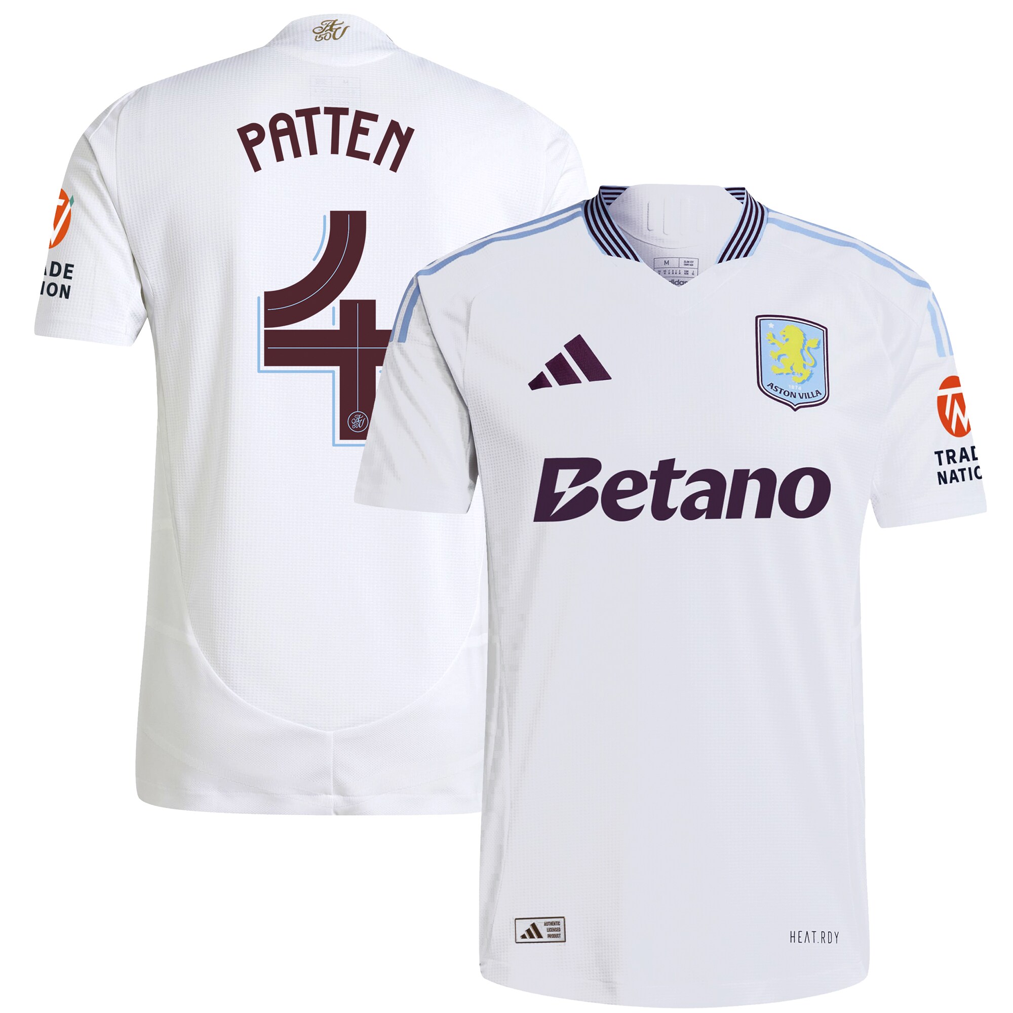 aston villa adidas away authentic shirt 2024-25 with patten 4 cup printing Collection | Authentic Aston Villa Shirts