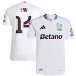 aston villa adidas away authentic shirt 2024-25 with pau 14 cup printing Collection | Authentic Aston Villa Shirts