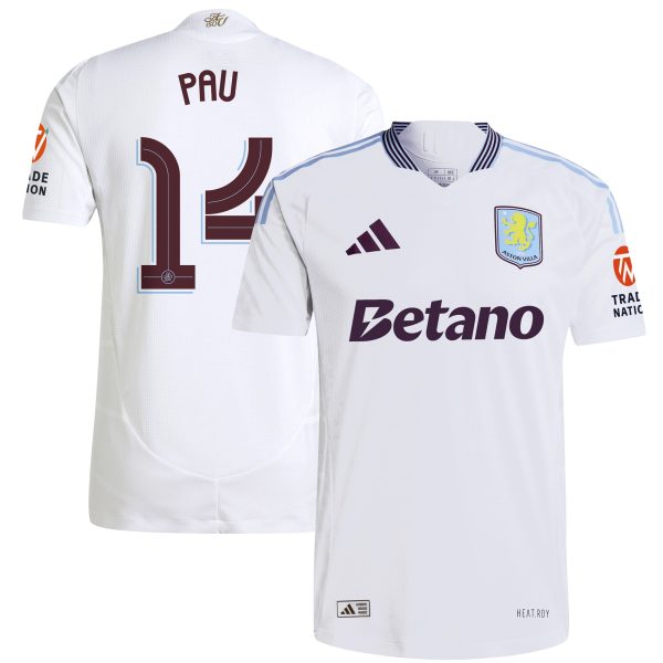 aston villa adidas away authentic shirt 2024-25 with pau 14 cup printing Collection | Authentic Aston Villa Shirts