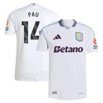 aston villa adidas away authentic shirt 2024-25 with pau 14 printing Collection | Authentic Aston Villa Shirts