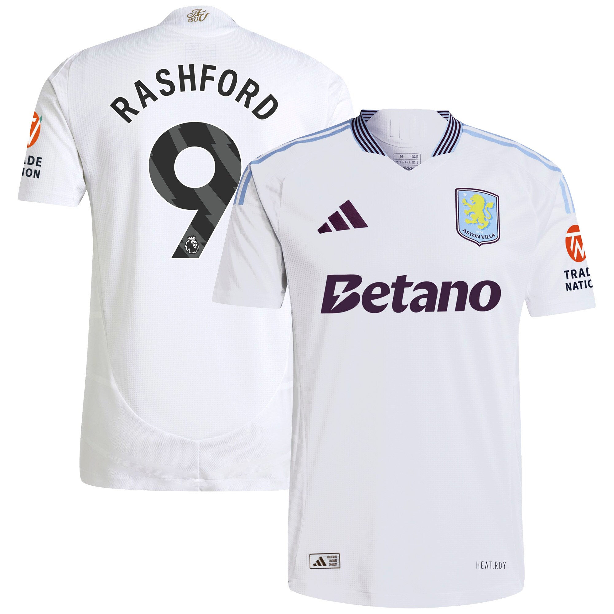 aston villa adidas away authentic shirt 2024-25 with rashford 9 printing Collection | Authentic Aston Villa Shirts