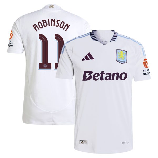aston villa adidas away authentic shirt 2024-25 with robinson 11 cup printing Collection | Authentic Aston Villa Shirts