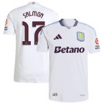 aston villa adidas away authentic shirt 2024-25 with salmon 17 cup printing Collection | Authentic Aston Villa Shirts