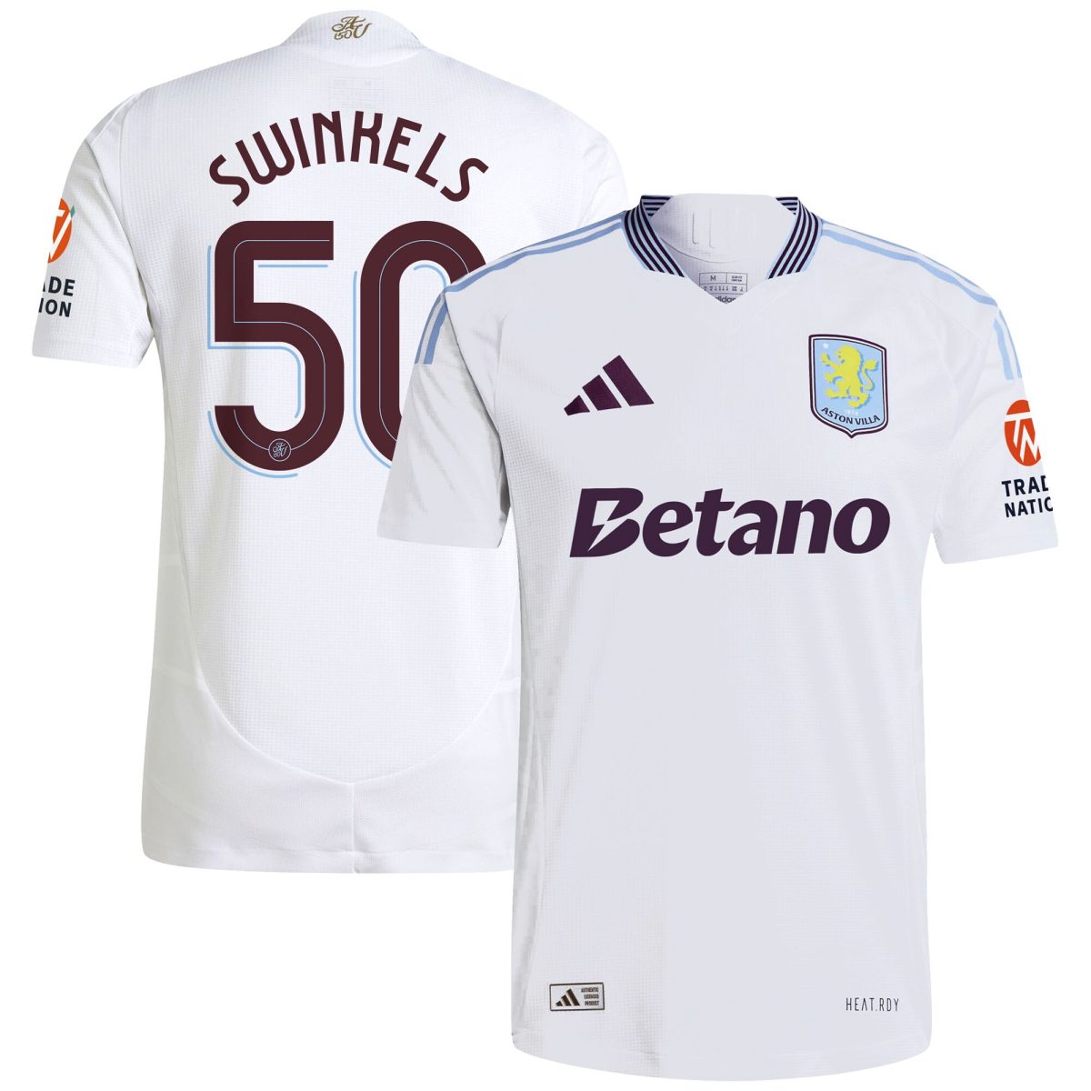 aston villa adidas away authentic shirt 2024-25 with swinkels 50 cup printing Collection | Authentic Aston Villa Shirts