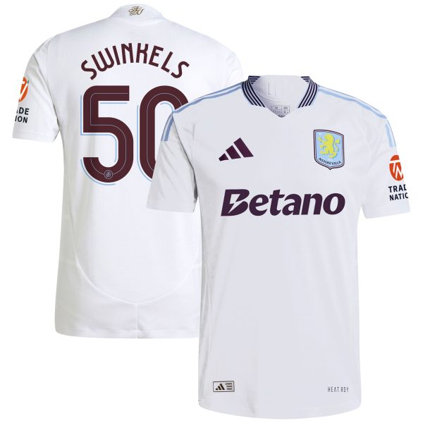 aston villa adidas away authentic shirt 2024-25 with swinkels 50 cup printing Collection | Authentic Aston Villa Shirts
