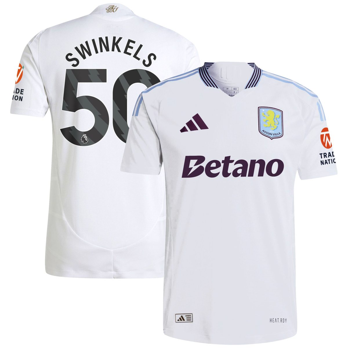 aston villa adidas away authentic shirt 2024-25 with swinkels 50 printing Collection | Authentic Aston Villa Shirts