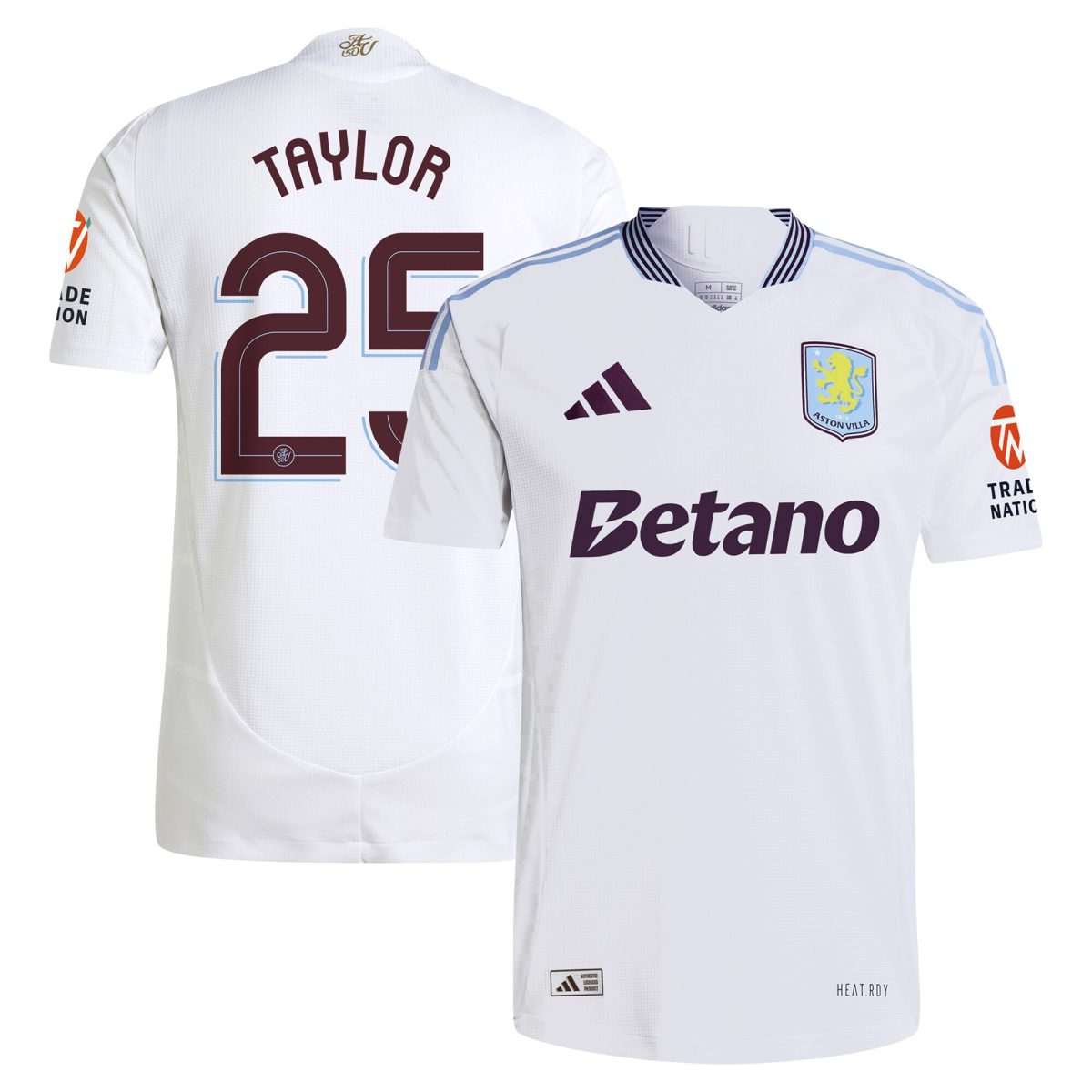 aston villa adidas away authentic shirt 2024-25 with taylor 25 cup printing Collection | Authentic Aston Villa Shirts