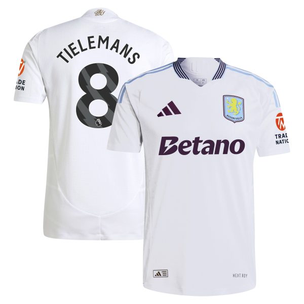 aston villa adidas away authentic shirt 2024-25 with tielemans 8 printing Collection | Authentic Aston Villa Shirts