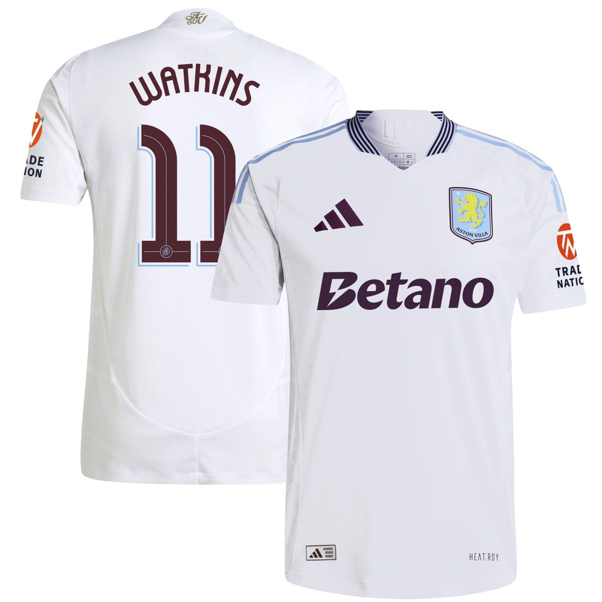 aston villa adidas away authentic shirt 2024-25 with watkins 11 cup printing Collection | Authentic Aston Villa Shirts