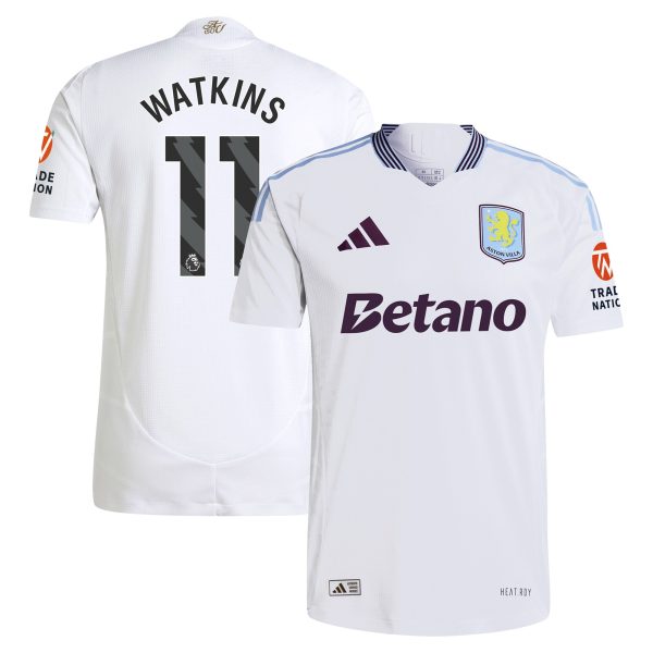 aston villa adidas away authentic shirt 2024-25 with watkins 11 printing Collection | Authentic Aston Villa Shirts