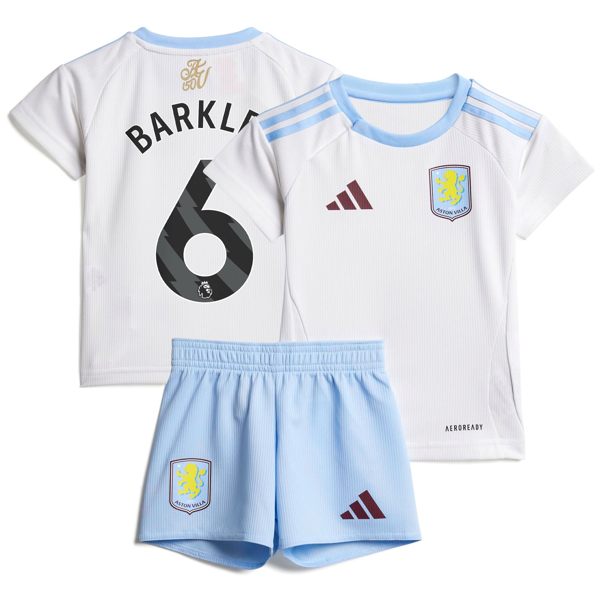 aston villa adidas away baby kit 2024-25 with barkley 6 printing Collection | Authentic Aston Villa Shirts