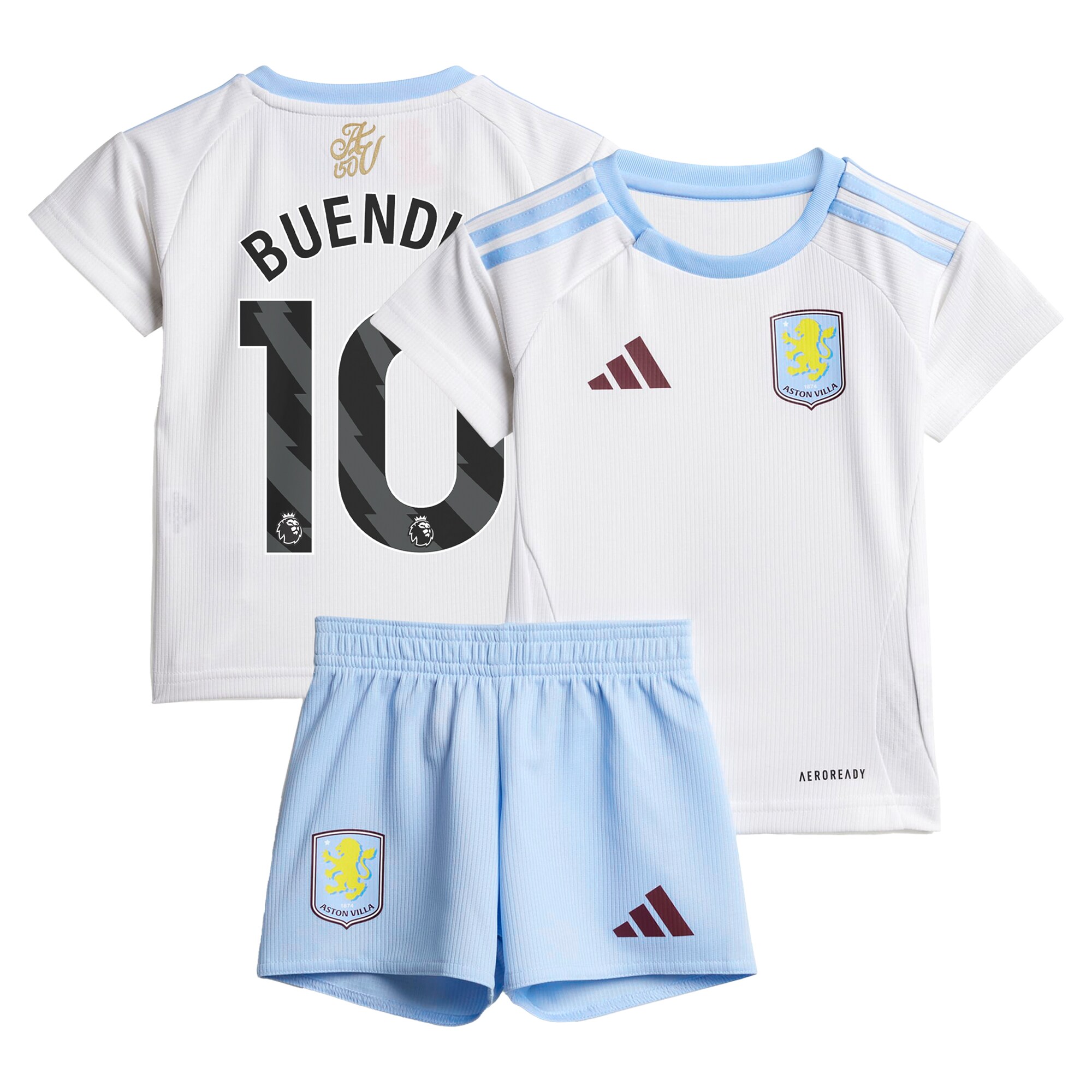 aston villa adidas away baby kit 2024-25 with buendia 10 printing Collection | Authentic Aston Villa Shirts