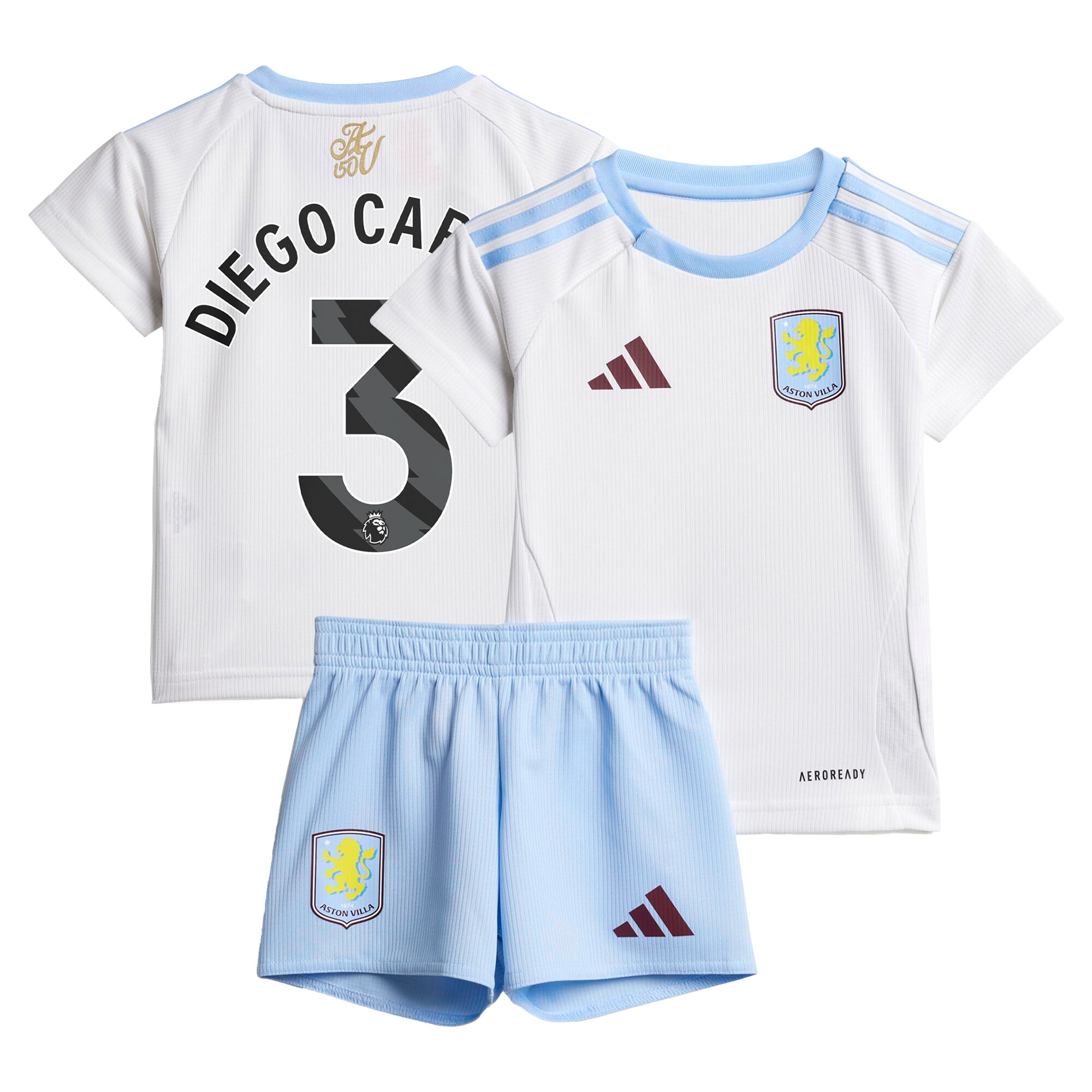 aston villa adidas away baby kit 2024-25 with diego carlos 3 printing Collection | Authentic Aston Villa Shirts