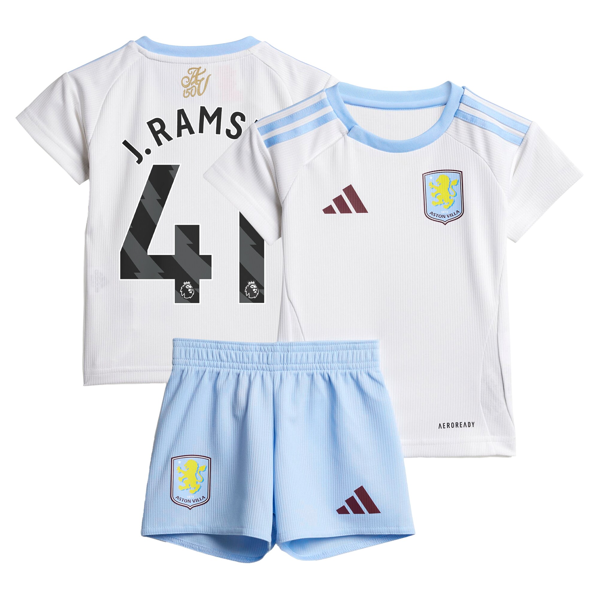 aston villa adidas away baby kit 2024-25 with j. ramsey 41 printing Collection | Authentic Aston Villa Shirts