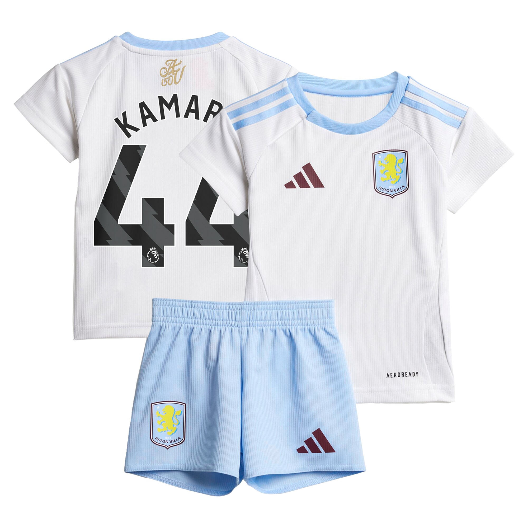 aston villa adidas away baby kit 2024-25 with kamara 44 printing Collection | Authentic Aston Villa Shirts