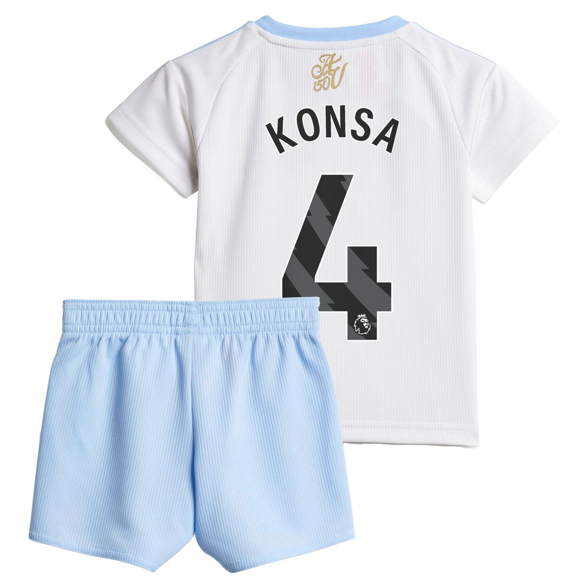 aston villa adidas away baby kit 2024-25 with konsa 4 printing Collection | Authentic Aston Villa Shirts