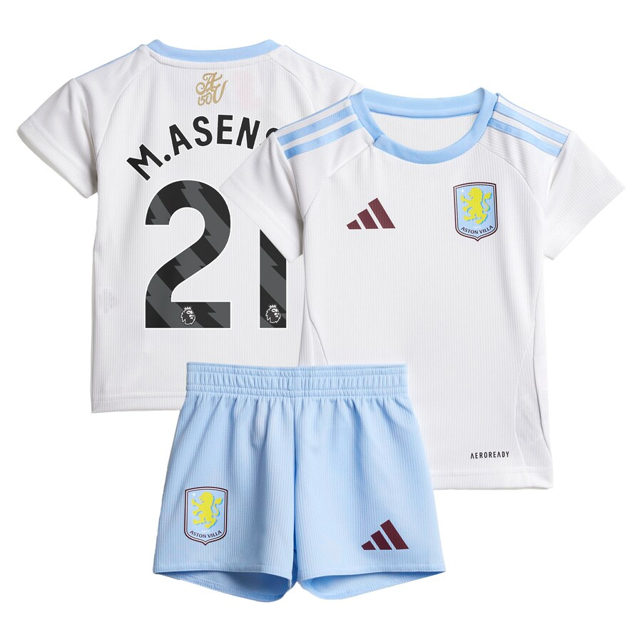 aston villa adidas away baby kit 2024-25 with m.asensio 21 printing Collection | Authentic Aston Villa Shirts