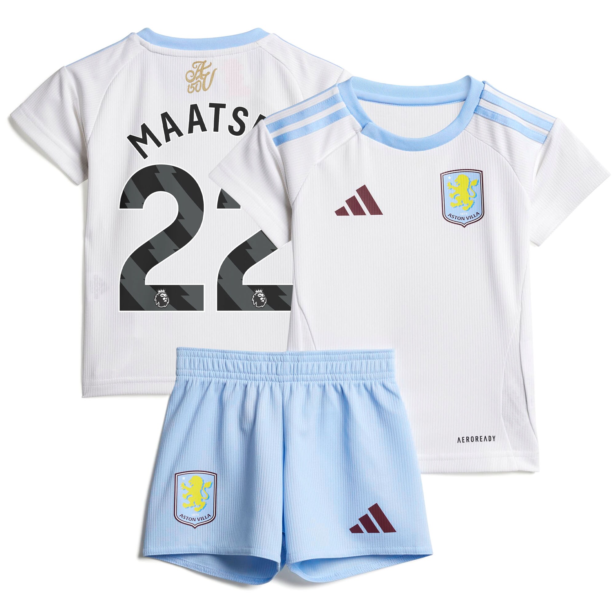 aston villa adidas away baby kit 2024-25 with maatsen 22 printing Collection | Authentic Aston Villa Shirts