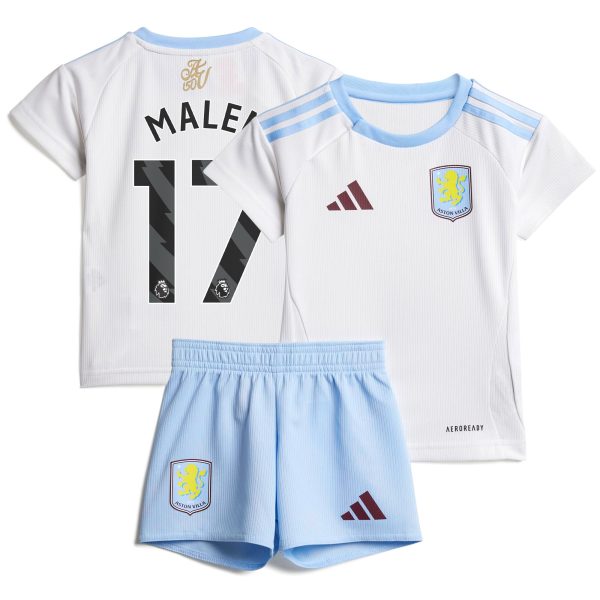 aston villa adidas away baby kit 2024-25 with malen 17 printing Collection | Authentic Aston Villa Shirts