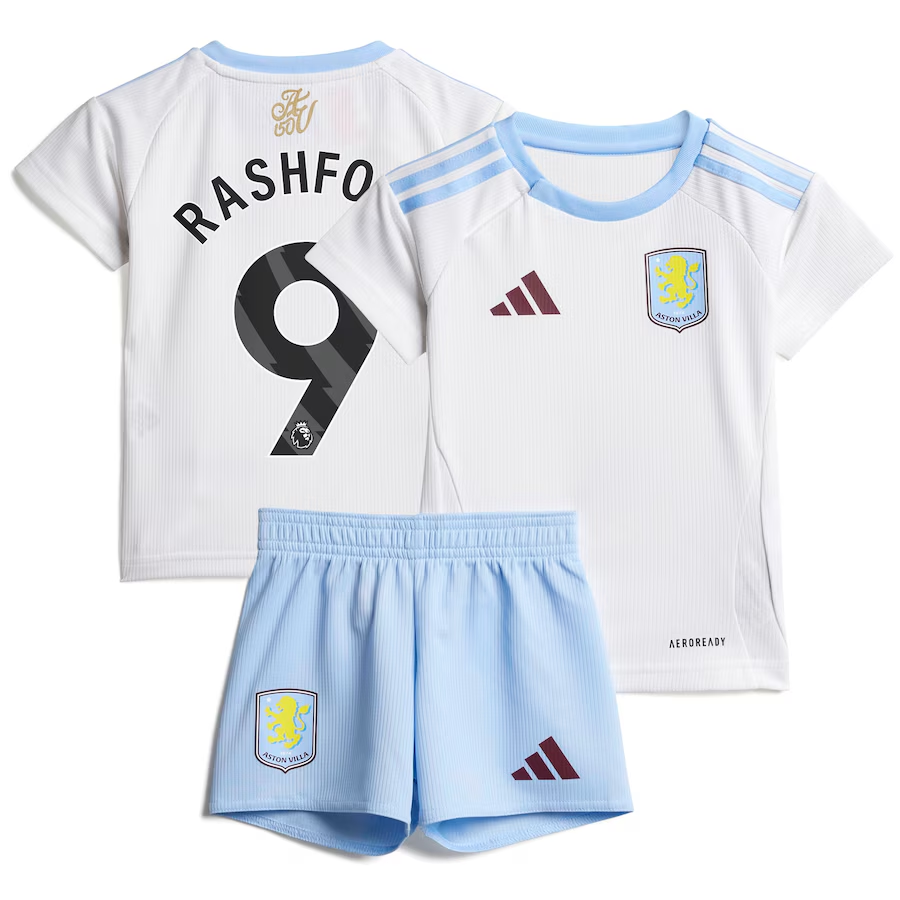 aston villa adidas away baby kit 2024-25 with rashford 9 printing Collection | Authentic Aston Villa Shirts